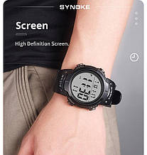 Чоловічі електронні годинники SYNOKE Спортивні Водонепроникні світлові багатофункціональні