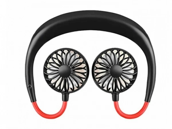 Вентилятор на шию з підсвіткою Fan 360° Портативний міні USB охолоджувач, фото 1