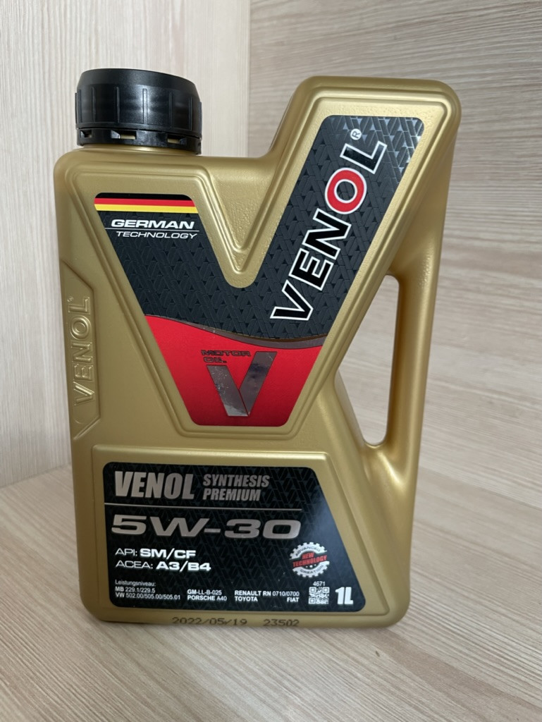 Купить Масло VENOL 5W/30 PREMIUM synthesis SM/CF 1л, цена 256.93 ...