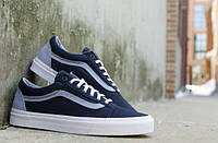 Кеды унисекс VANS Old Skool "Синие" р. 4.5-5,5;7,5-9,5 (36-44)