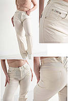 Штани, джинси жіночі літні котонові стрейчеві, великі розміри LS