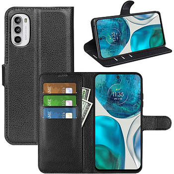 Чохол-книжка Litchie Wallet для Motorola G52 / G82 Black