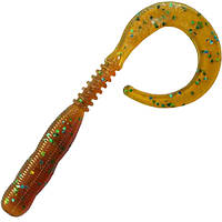 Силикон Reins Curly Curly 4" 565 Motor Oil Green Flake (15 шт/уп.)