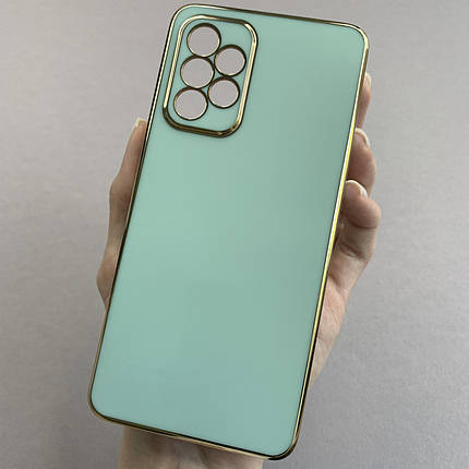 Чохол для Samsung Galaxy A52s глянцевий щільний чохол на телефон самсунг а52с бірюзовий H7Y, фото 1