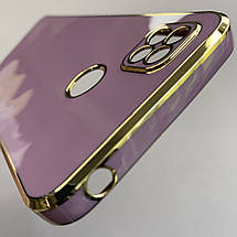 Чохол для Xiaomi Redmi 9C чохол із золотою окантовкою на телефон сяомі редмі 9с чорничний h7y, фото 6