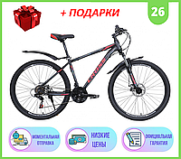 Спортивный горный стальной ВЕЛОСИПЕД 26" 13" CROSS EVOLUTION 2021р, Велосипед CROSS EVOLUTION 26" 13" Черный