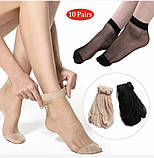 Шкарпетки жіночі 20 DEN (упаковка 10 шт.) колір чорний., фото 2