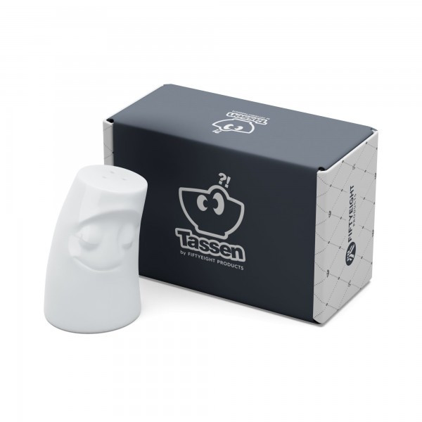 Фарфорова сільничка "Усмішка" із серії емоційного посуду від бренду Tassen, фото 1