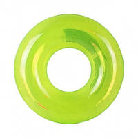 Салатовый надувной круг для детей Intex 59260 NP. Яркий круг для плавания диаметром 76см, от 8 лет
