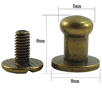 Кобурной винт 8мм. Антик