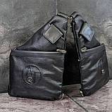 Чоловіча сумка-кобура через плече Armani CK6201 чорна, фото 9