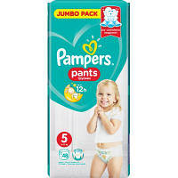 Памперси трусики Pampers Pants 5, вага 12-17 кг, 48 шт., підгузники памперс пантс трусиками (4015400672906) DL