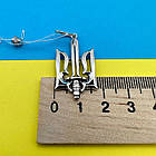 Кулон Герб України тризуб з мечем срібло 925 проба, фото 6