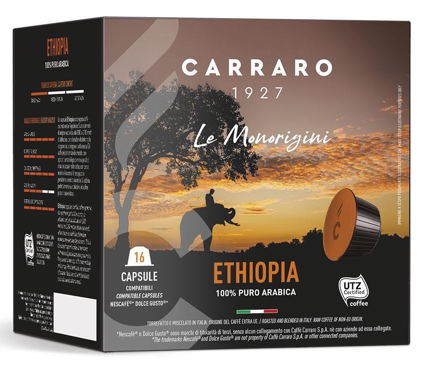 Кава в капсулі Carraro Ethiopia, 16 капсул Dolce Gusto