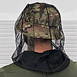 Тактична москітна сітка від комарів та комах на панаму або головний убір Олива, фото 7