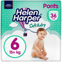 Подгузник Helen Harper Soft&Dry XL Размер 6 (+15 кг) 36 шт (5411416061229) (271444) DL