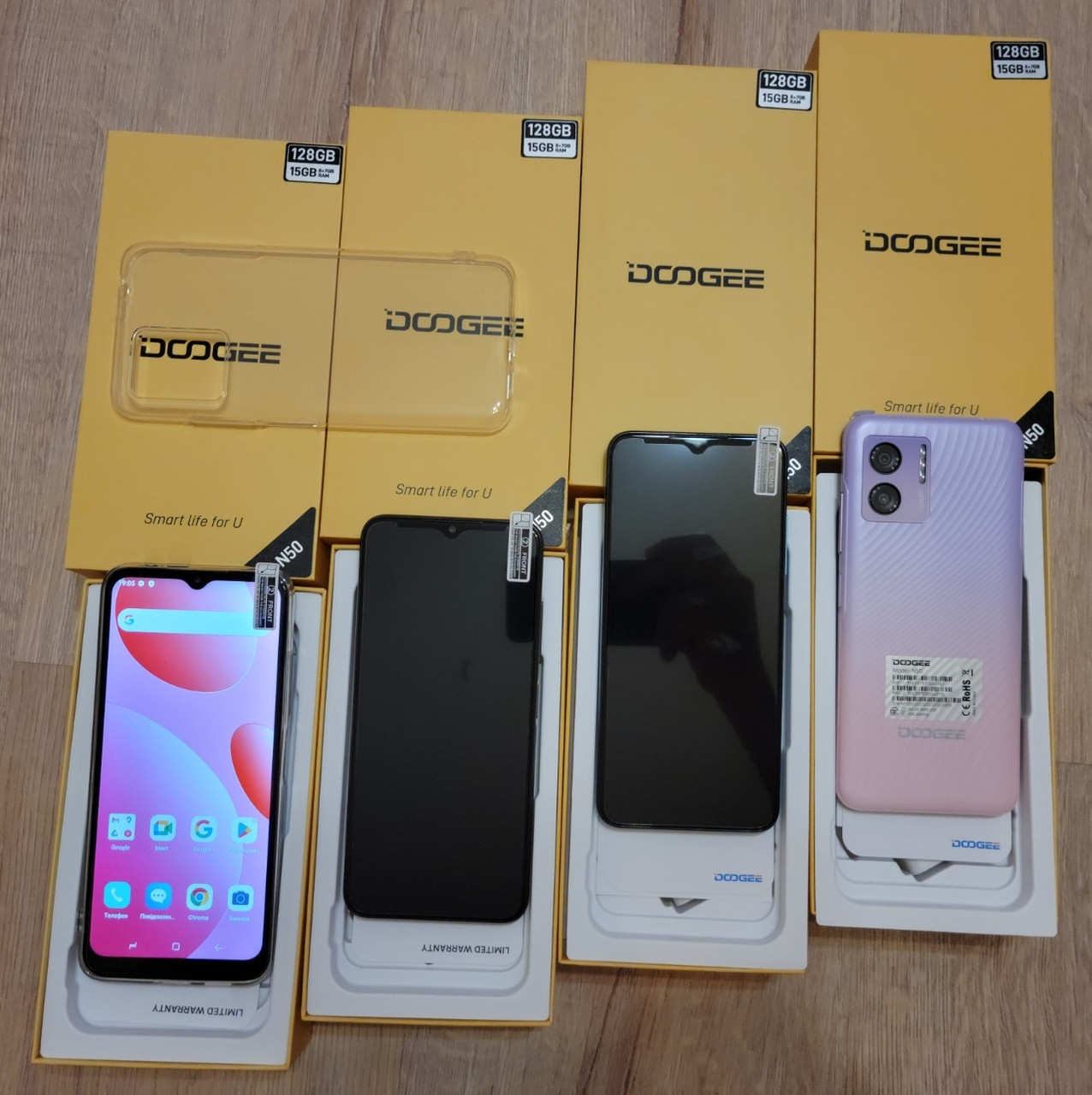 Смартфон Doogee N50 Pink  8\128GB 4200mAh Type-C + чехол НОВИНКА 2023