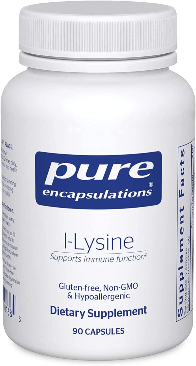 Pure Encapsulations L-lysine / L-Лізин 90 капсул