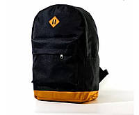 Міський рюкзак WGH Чорний з помаранчевим кантом