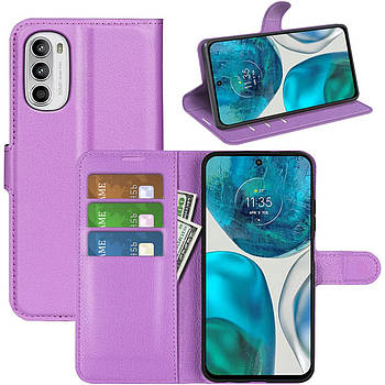 Чохол-книжка Litchie Wallet для Motorola G52 / G82 Violet