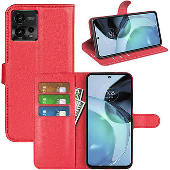 Чохол-книжка Litchie Wallet для Motorola G72 Red