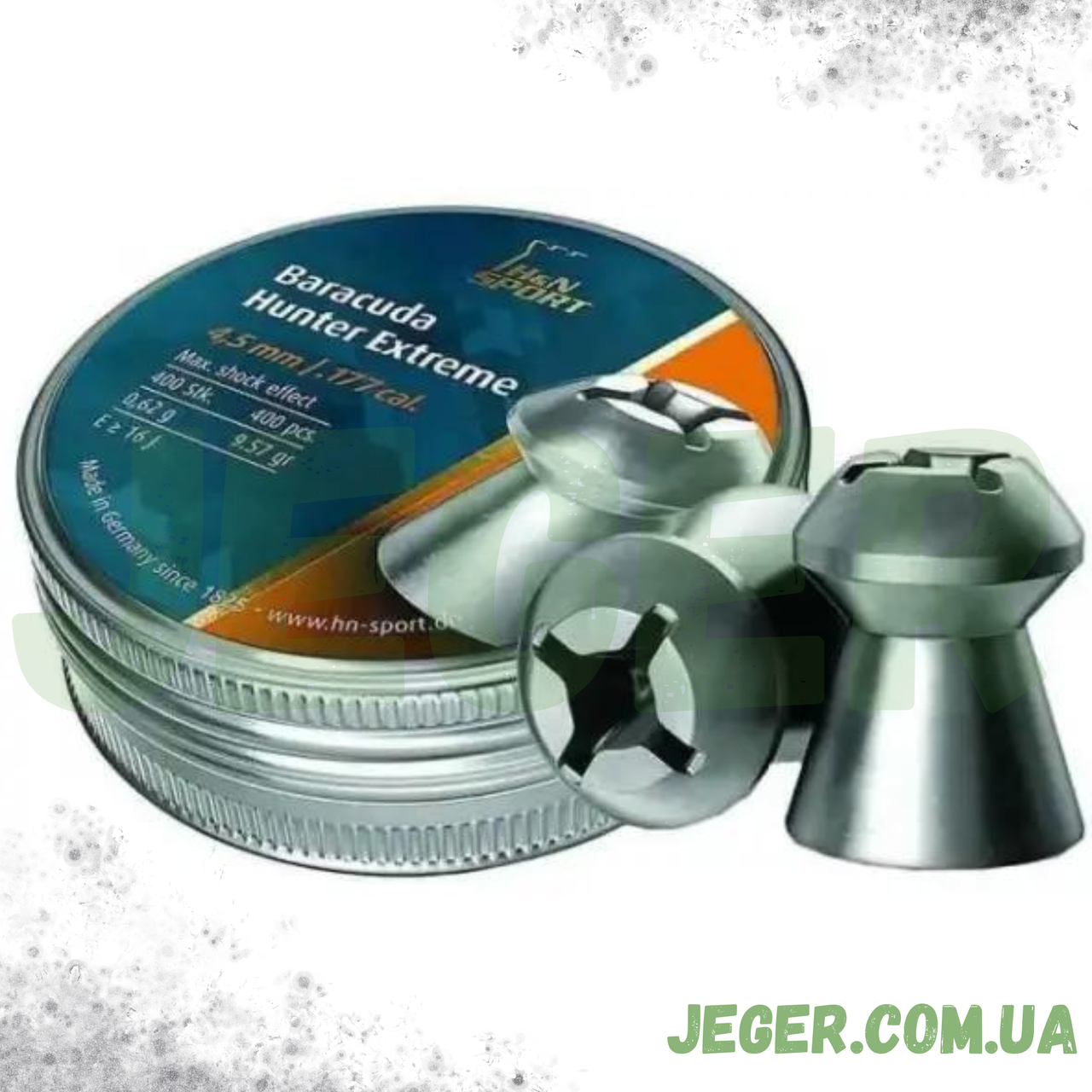 Кулі H&N Baracuda Hunter Extreme 4.50 мм, 0.62 г, 400 шт