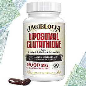 Глютатіон Ліпосомальний Jagielolia Liposomal Glutathione 2000 мг на порцію, 60 гелевих капсул