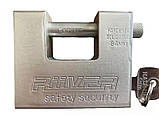 Замок підвісний RIIVER safety security, нікілований корпус (84 мм), фото 2