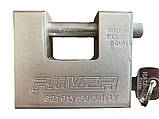 Замок підвісний RIIVER safety security, нікілований корпус (84 мм), фото 5