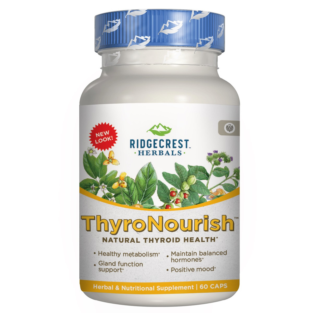 Комплекс для Підтримки Щитовидної Залози, Thyroid Thrive, RidgeCrest Herbals, 60 гельових капсул