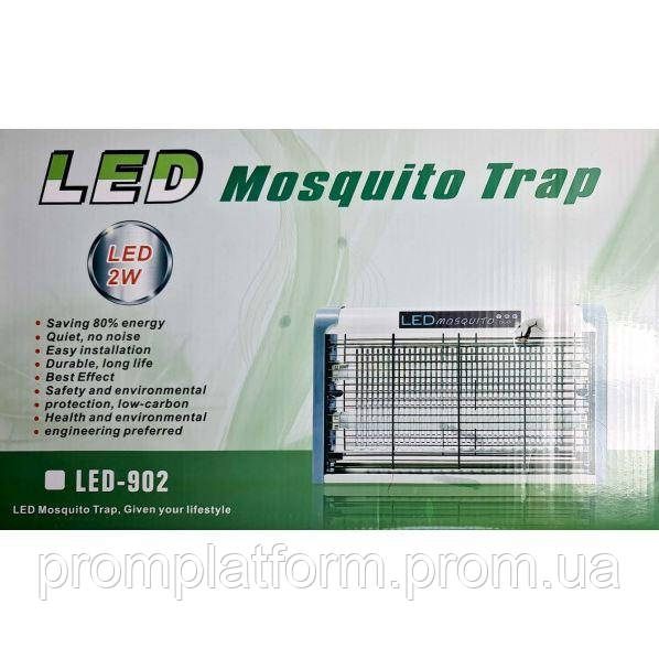 Электрический УФ-лампа 902 от комаров, светодиодный ночник, ловушка для насекомых Mosquito Killer - фото 2 - id-p1857817553