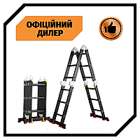 Лестница-трансформер алюминиевая GTM KMP403A 4*3, 3.5 м Топ 3776563