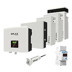 Комплект Solax 3.1: Однофазний гібридний інвертор на 5 кВт, з АКБ на 17,4 кВт*год