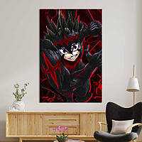 Картина в офис KIL Art Главный герой аниме Чёрный клевер Аста 80x54 см 2an80 KS, код: 7841055