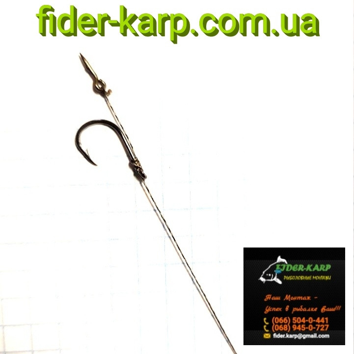 Рибальський повідець "Spike" для лову карася та ляща на CUKK Puffi, Вафтери, розмір S 7 мм.