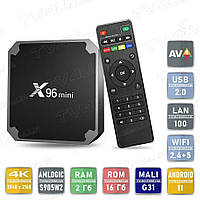 Смарт ТВ приставка X96 mini 2023 S905W2 2/16 Гб Smart TV Box Android 11 Андроїд ТВ бокс