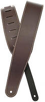 Ремень гитарный D'Addario 25LS01-DX Deluxe Leather Guitar Strap (Brown with Contrast Stitch)