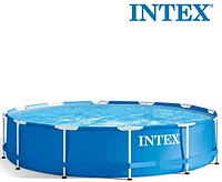 Басейн каркасний круглий Intex 366x76 см, басейн для дому,