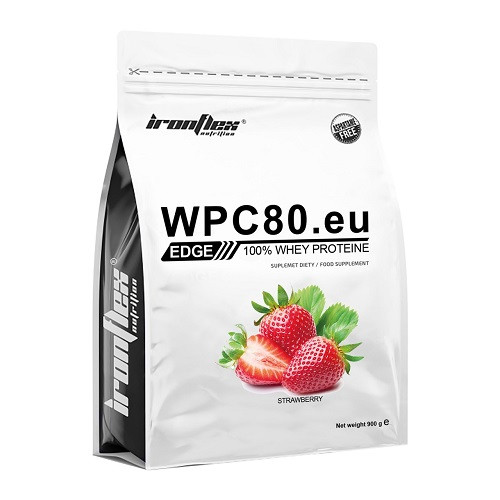 Протеїн Ironflex WPC 80.eu EDGE 900 грам Смак : Полуниця EXP 10/24 року включно