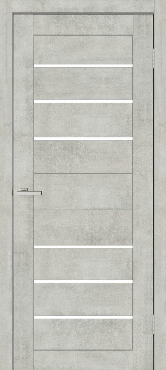 Двері міжкімнатні Doors Smart C034 Бетон світлий ПВХ (зі склом сатин), фото 1