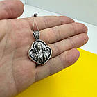Масивний кулон Янгол Охоронець срібло чорнене 925 проби, фото 2