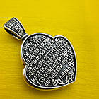 Масивний кулон Янгол Охоронець срібло чорнене 925 проби, фото 7