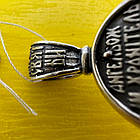 Масивний кулон Янгол Охоронець срібло чорнене 925 проби, фото 8