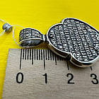 Масивний кулон Янгол Охоронець срібло чорнене 925 проби, фото 4