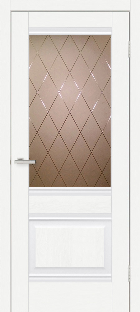 Двері міжкімнатні Doors Smart C070 Дуб бордо ПВХ (зі склом бронза)