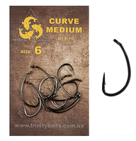 Гачки Trinity baits CURV MEDIUM 6 (10 шт) TRINITY