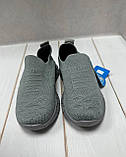 Літні кросівки шкарпетки тканинні Alemy Kids сірі р25-30, фото 2