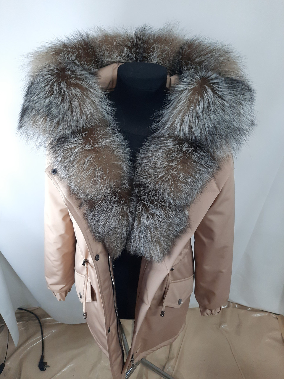 Купить Женская парка куртка с натуральным мехом блюфрост, цена 5900 ...