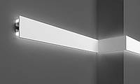 Молдинг на стену под LED освещение 68 мм х 22 мм, 2,0 м