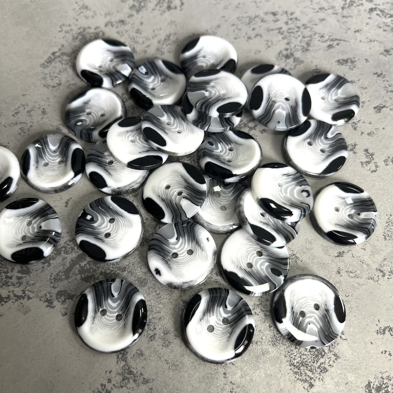 Ґудзик на два удари 28 мм NoA3 (100 шт.), фото 1